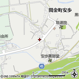 鳥取県倉吉市関金町安歩周辺の地図