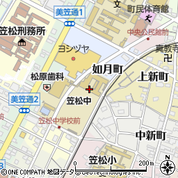 笠松町立笠松中学校周辺の地図