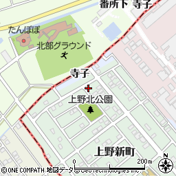 愛知県犬山市上野新町437周辺の地図
