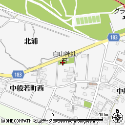 愛知県江南市中般若町西157周辺の地図