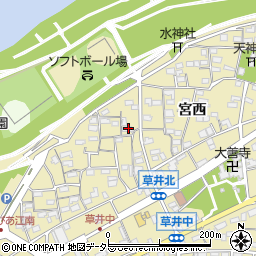 愛知県江南市草井町中45周辺の地図