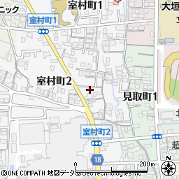 岐阜県大垣市室村町2丁目53周辺の地図