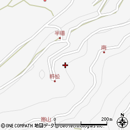 長野県飯田市上村下栗1228周辺の地図