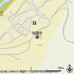 法願寺周辺の地図