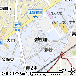 愛知県犬山市上野弥左畑363周辺の地図