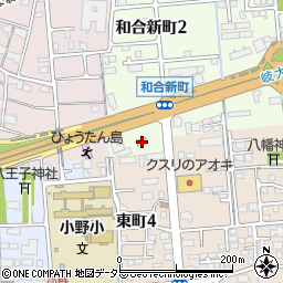 ファミリーマート大垣和合新町店周辺の地図