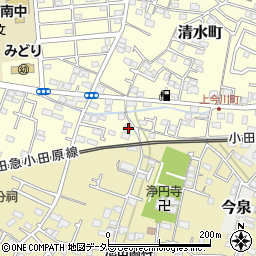 神奈川県秦野市清水町9-5周辺の地図