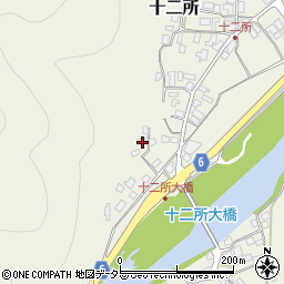 兵庫県養父市十二所79周辺の地図