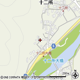 兵庫県養父市十二所55周辺の地図