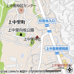 神奈川県横浜市磯子区上中里町375周辺の地図