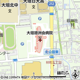 大垣徳洲会病院周辺の地図