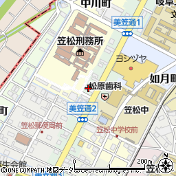 キタン塾笠松校周辺の地図