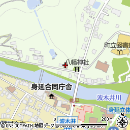 波木井三区公民館周辺の地図