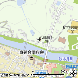 波木井三区公民館周辺の地図