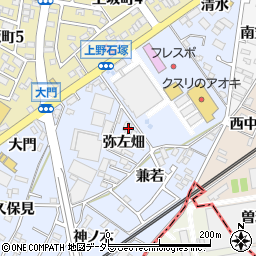 愛知県犬山市上野弥左畑360周辺の地図