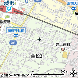 株式会社厚木楽器　渋沢センター周辺の地図