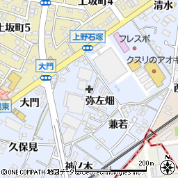 愛知県犬山市上野弥左畑357周辺の地図