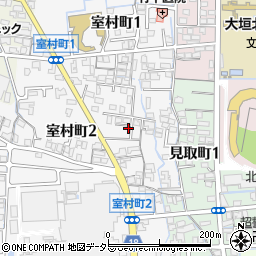 岐阜県大垣市室村町2丁目46周辺の地図