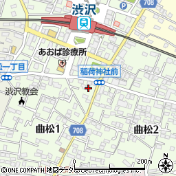 神奈川県秦野市曲松1丁目6-9周辺の地図