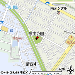 原田公園周辺の地図