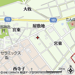 愛知県丹羽郡扶桑町山那宮東8周辺の地図