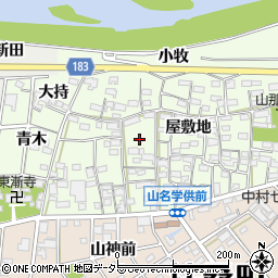 愛知県丹羽郡扶桑町山那周辺の地図