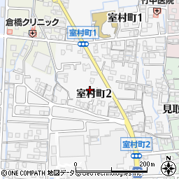 岐阜県大垣市室村町2丁目周辺の地図