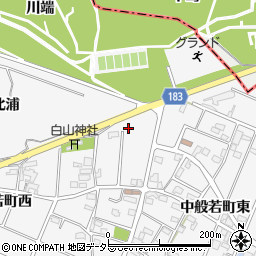 愛知県江南市中般若町西181周辺の地図