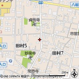 古尾谷・畳店周辺の地図