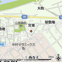 愛知県丹羽郡扶桑町山那宮東598周辺の地図