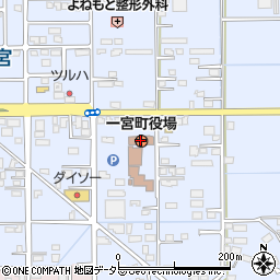 一宮町役場　会計課周辺の地図