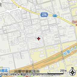 島根県立中央病院小山職員共同宿舎４号棟周辺の地図