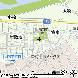 山那神社西児童遊園トイレ周辺の地図