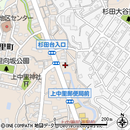 神奈川県横浜市磯子区上中里町368周辺の地図