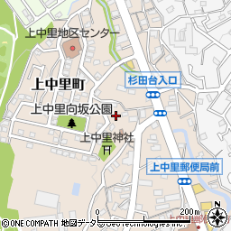神奈川県横浜市磯子区上中里町377周辺の地図