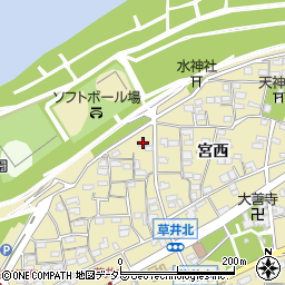 愛知県江南市草井町中33周辺の地図