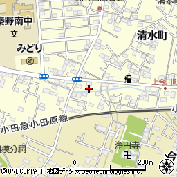 神奈川県秦野市清水町9-25周辺の地図