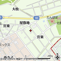 愛知県丹羽郡扶桑町山那宮東17周辺の地図