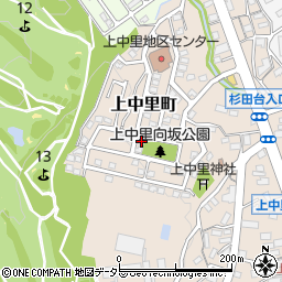 神奈川県横浜市磯子区上中里町317周辺の地図