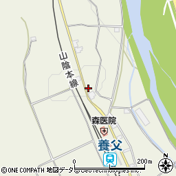 兵庫県養父市堀畑41周辺の地図
