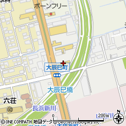 ネッツトヨタびわこ長浜店周辺の地図