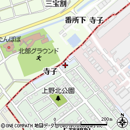 愛知県犬山市上野寺子1964-18周辺の地図