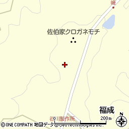 鳥取県西伯郡南部町福成1225周辺の地図