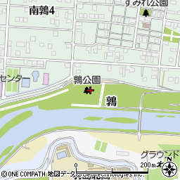 岐阜県岐阜市鶉周辺の地図