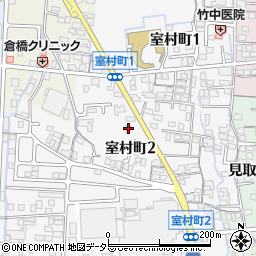 岐阜県大垣市室村町2丁目25周辺の地図