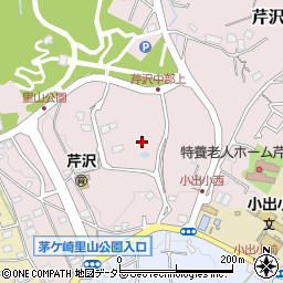 神奈川県茅ヶ崎市芹沢周辺の地図
