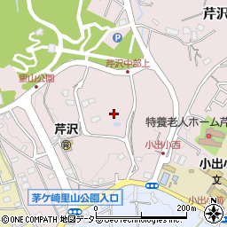 神奈川県茅ヶ崎市芹沢周辺の地図