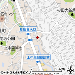 神奈川県横浜市磯子区上中里町360周辺の地図