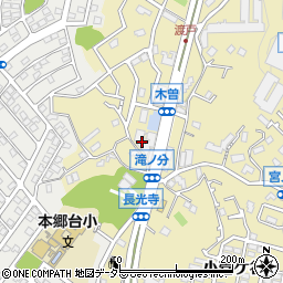 ベルジュ横濱本郷台周辺の地図
