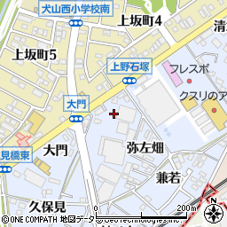 愛知県犬山市上野弥左畑303周辺の地図